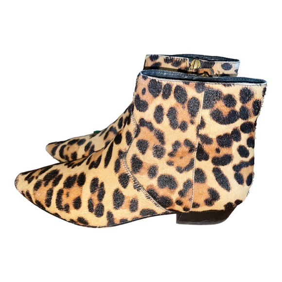 J Crew Factory Walker calf hair women’s ankle boots side zip size : 5 - Picture 2 of 12